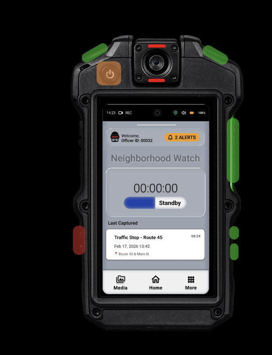 BWC Interface — Home Screen
